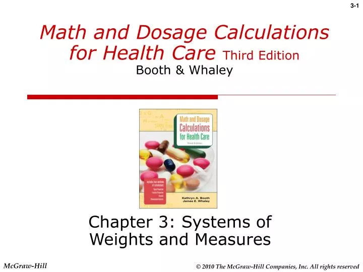 math and dosage calculations for health care third edition booth whaley