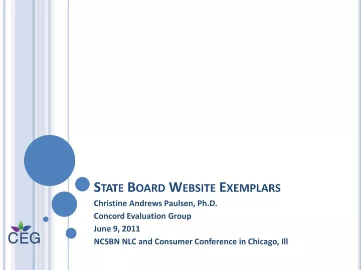 state board website exemplars
