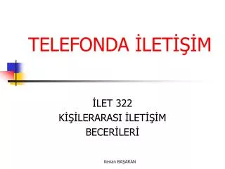 telefonda let m