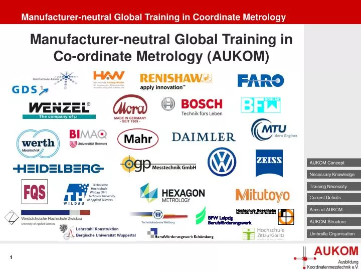 manufacturer neutral global training in coordinate metrology
