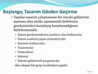 ba lang tasar m g zden ge irme