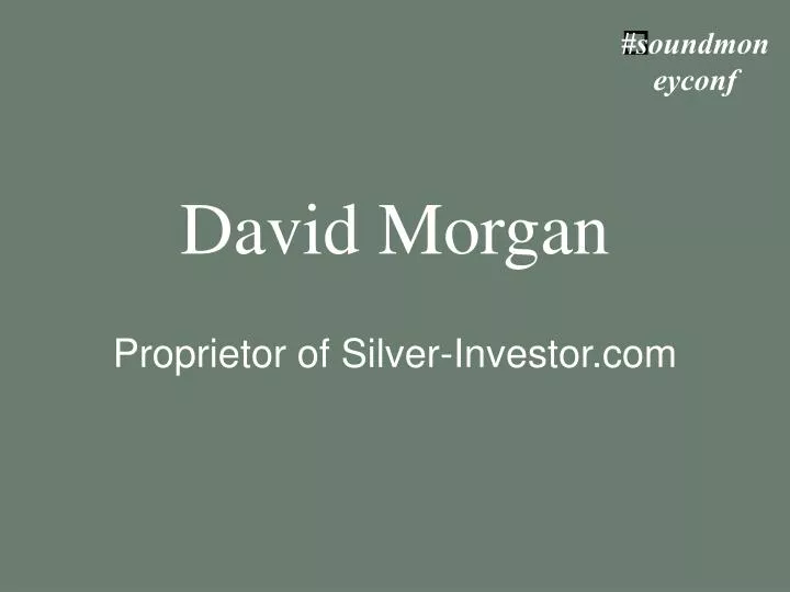 david morgan proprietor of silver investor com