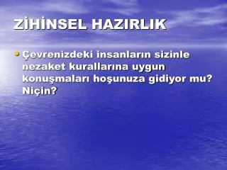 z h nsel hazirlik