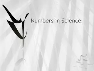 Numbers in Science