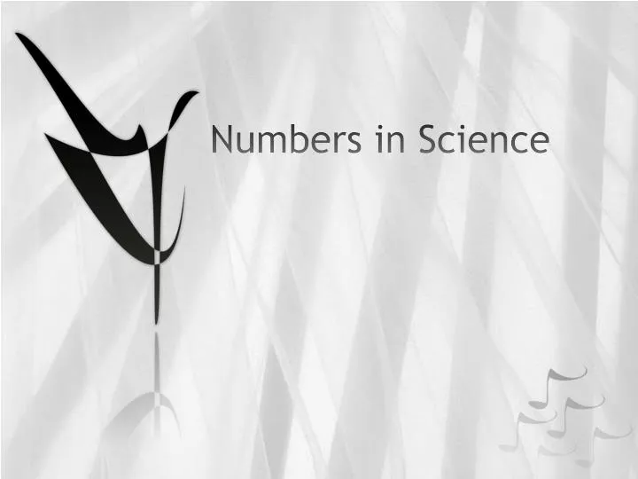numbers in science