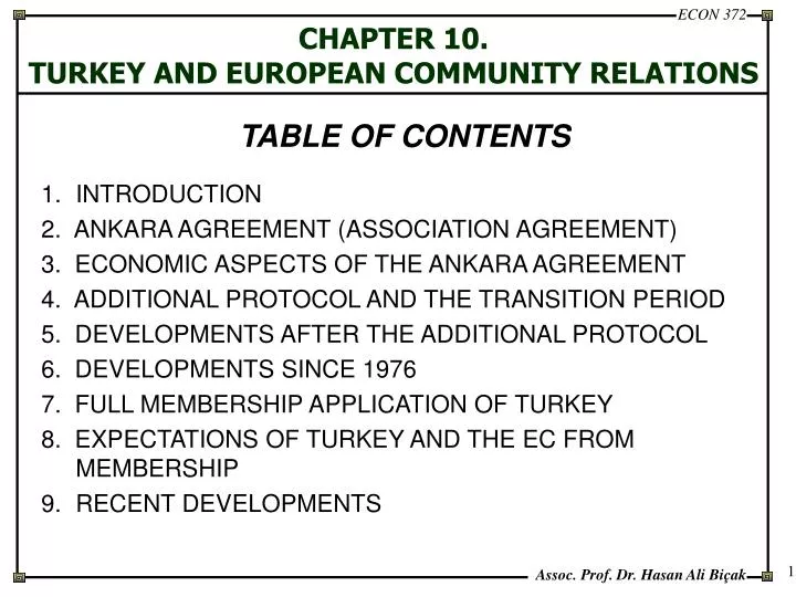 chapter 10 turkey and european community relations