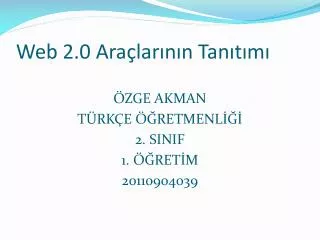 web 2 0 ara lar n n tan t m