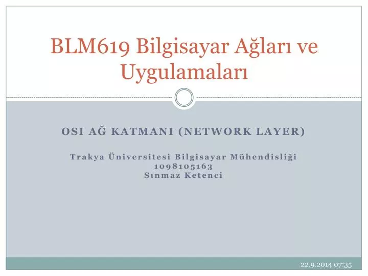 blm619 bilgisayar a lar ve uygulamalar