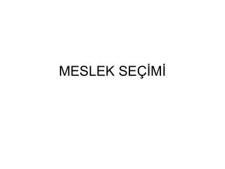 meslek se m