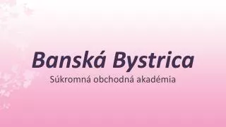 bansk bystrica