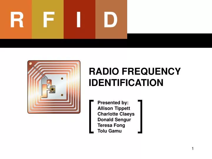PPT - RADIO FREQUENCY IDENTIFICATION PowerPoint Presentation, free ...