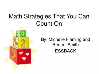 Math Strategies That You Can Count On