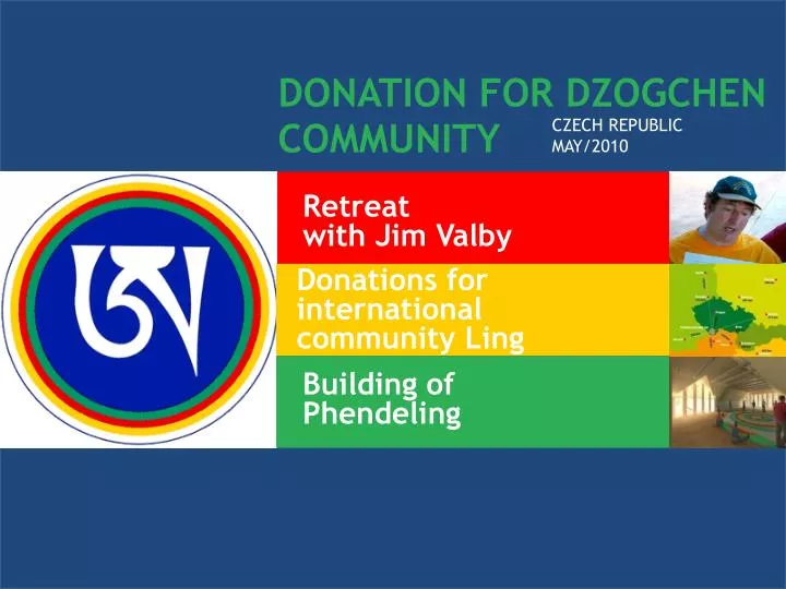donation f or dzogchen community