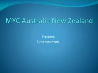 MYC Australia New Zealand