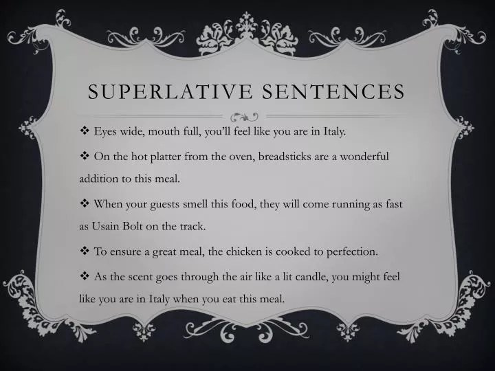 superlative sentences
