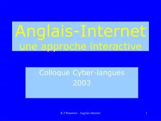 anglais internet une approche interactive