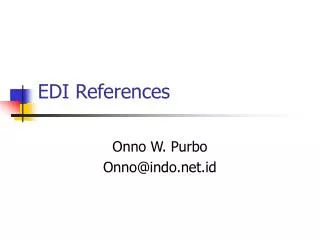 EDI References
