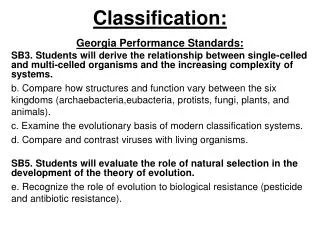 Classification: