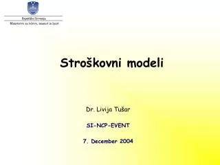 stro kovni modeli