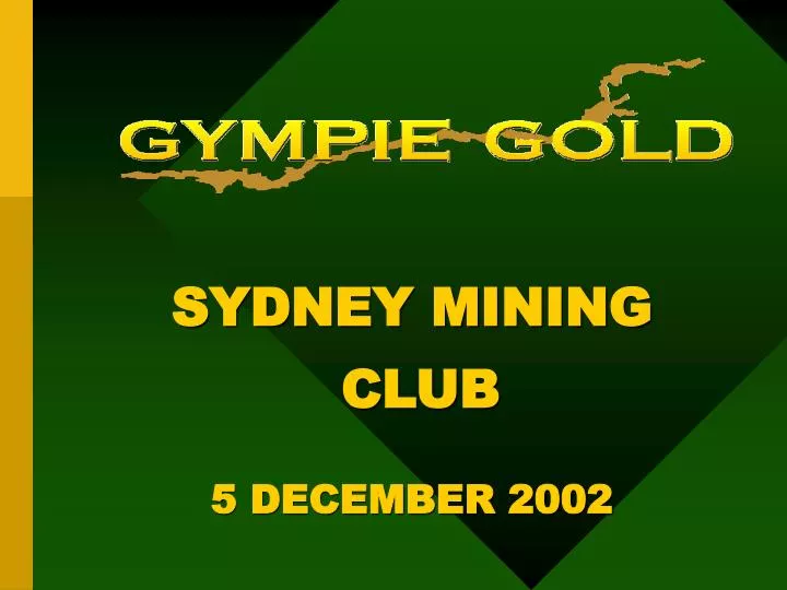 sydney mining club 5 december 2002