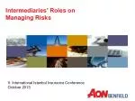 Intermediaries’ Roles on Managing Risks