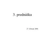 3 . p rednáška - slide 1