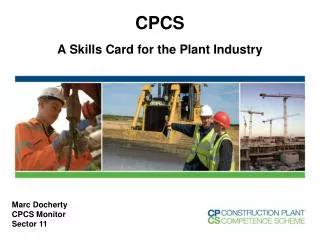 CPCS A Skills Card for the Plant Industry