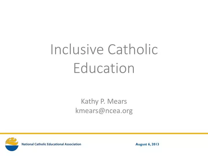 inclusive catholic education