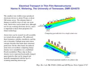 Competing periodicities in a single atom wire