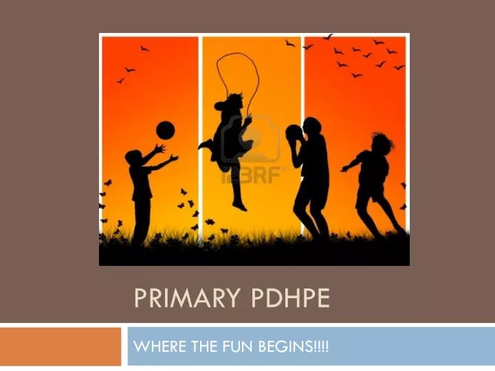 primary pdhpe