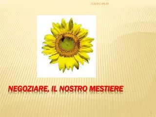 negoziare il nostro mestiere