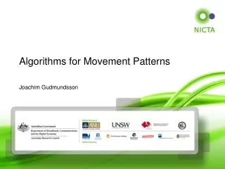 Algorithms for Movement Patterns