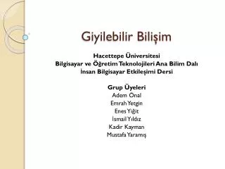 giyilebilir bili im