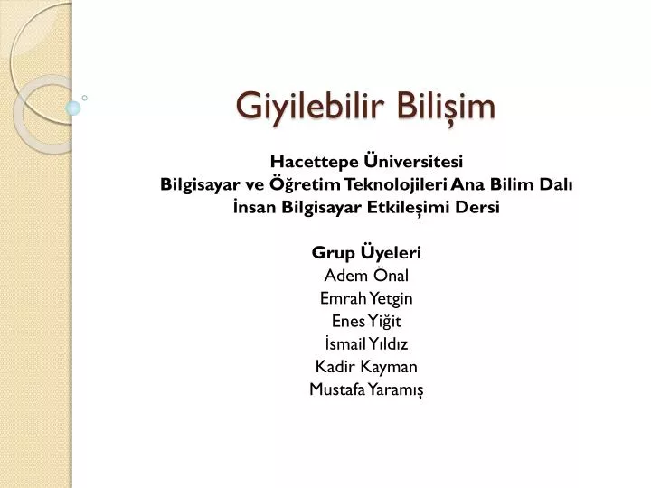 giyilebilir bili im