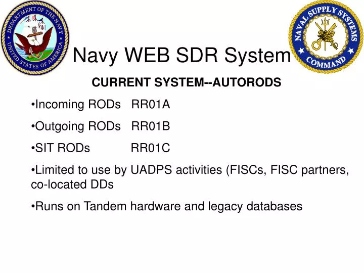 navy web sdr system