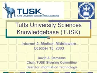 Tufts University Sciences Knowledgebase (TUSK)