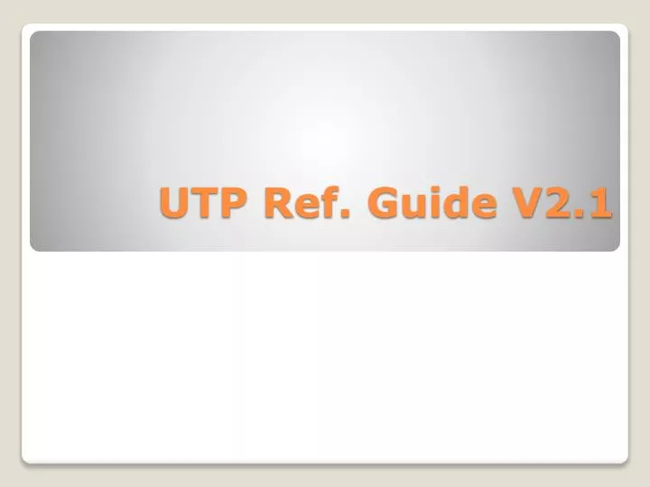 utp ref guide v2 1