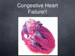 Congestive Heart Failure!!