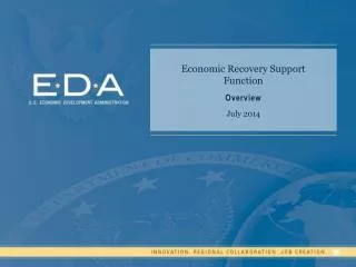 Economic Recovery Support Function Overview July 2014
