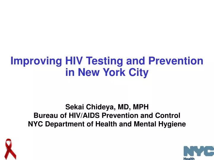 improving hiv testing and prevention in new york city