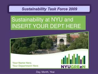 Sustainability Task Force 2009