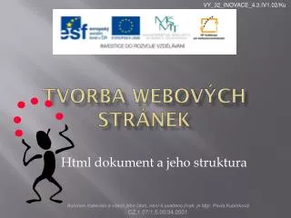 tvorba webov ch str nek