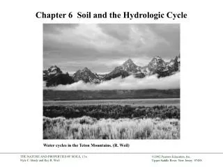 Chapter 6 Soil and the Hydrologic Cycle