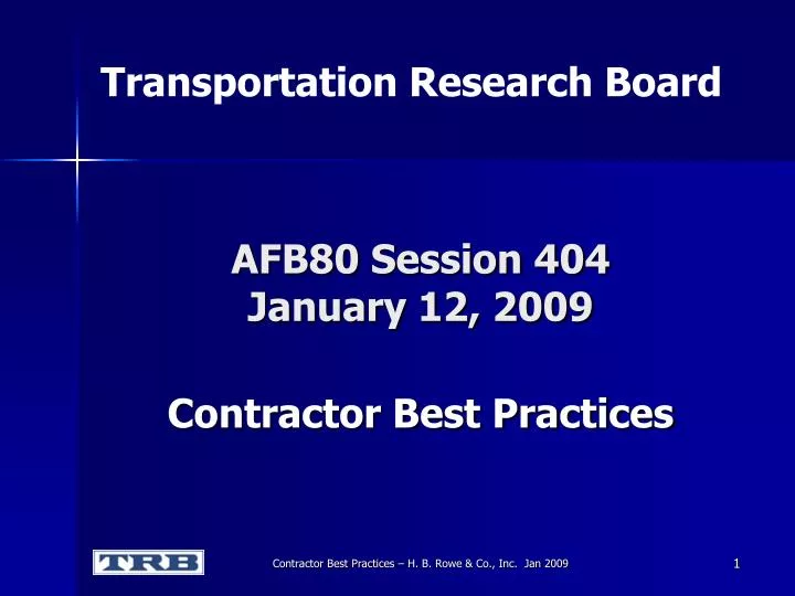 afb80 session 404 january 12 2009