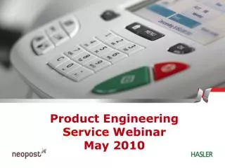 Product Engineering Service Webinar May 2010