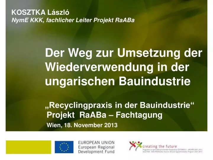 recyclingpraxis in der bauindustrie