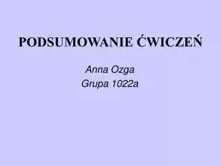 podsumowanie wicze