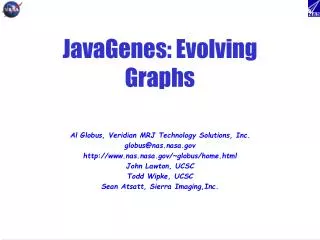 JavaGenes: Evolving Graphs