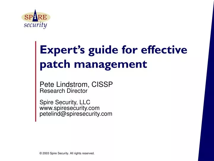 expert s guide for effective patch management