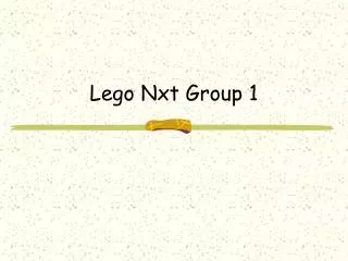 Lego Nxt Group 1